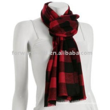 plaid cashmere scarf
